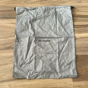 Grey Balenciaga authentic dust bag